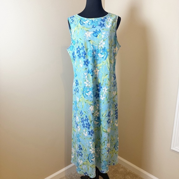 Talbots red‎ linen dress size 16 - Picture 1 of 7